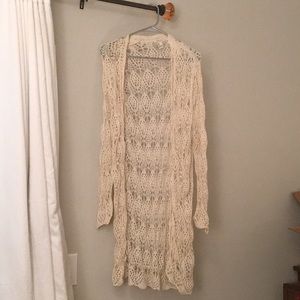 Forever 21 crochet kimono